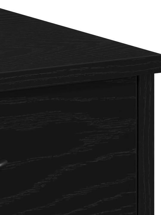 Γραφείο Ξύλινο Μαύρο Δρυς 80x40x75εκ.