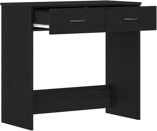 Desk Wooden Black Oak 80x40x75cm