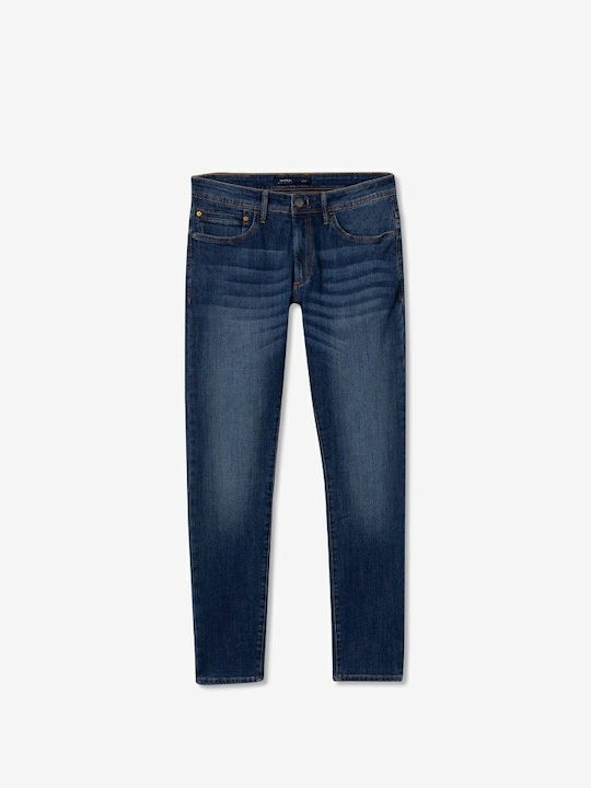 Men's Jeans Pants Elastic with Slim Fit Blue