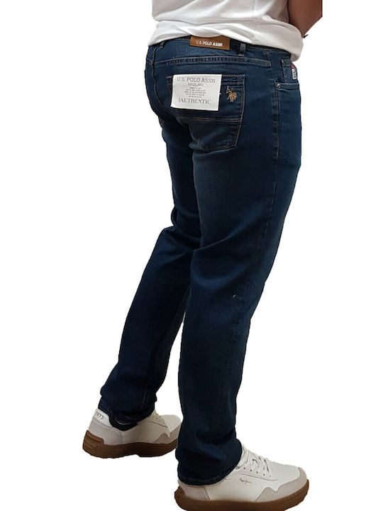 Roma Ανδρικό Παντελόνι Τζιν με Slim Εφαρμογή Blue Grigio