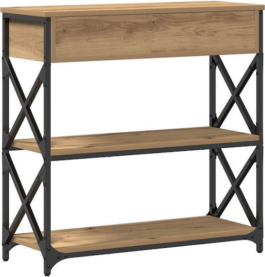 Κονσόλα από Ξύλο & Μέταλλο Artisan Oak Μ75xΠ28xΥ75εκ.