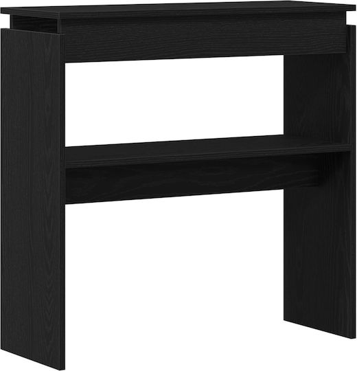Wooden Console Table Black Oak L80xW30xH80cm