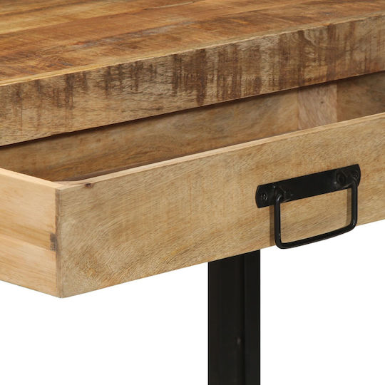 Console Table of Solid Wood & Metal Mango L120xW33xH75cm