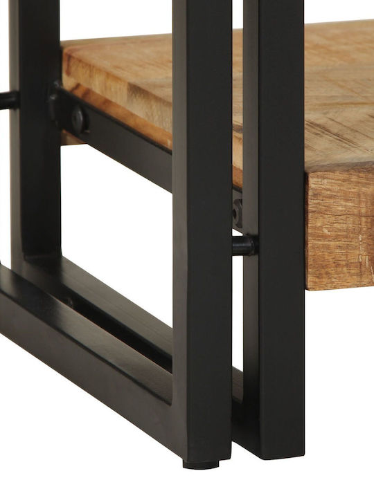 Console Table of Solid Wood & Metal Mango L120xW33xH75cm