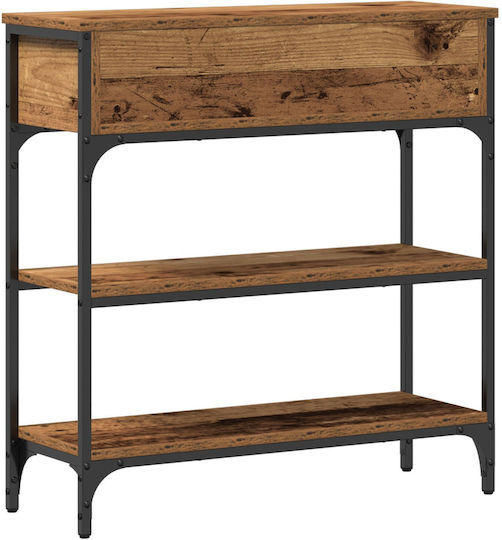 Console Table Wood & Metal L72.5xW25xH75cm