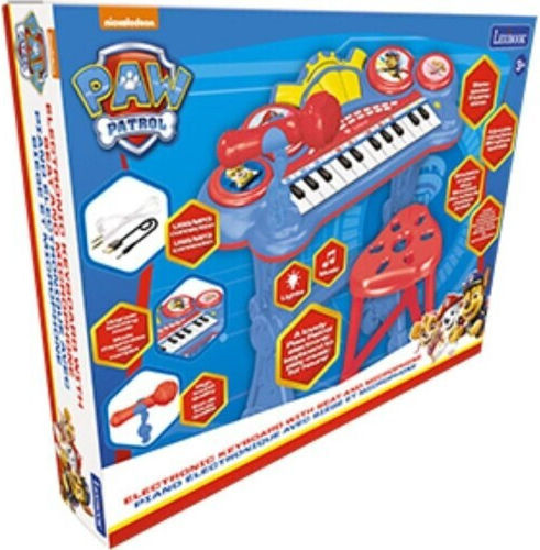 Lexibook Paw Patrol Ηλεκτρονικό Πληκτρολόγιο Κάθισμα Μικρόφωνο Mp3 Player 25.k707pa