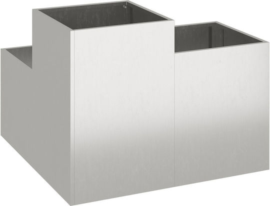 vidaXL Ghiveci Metal 80x80x60cm.