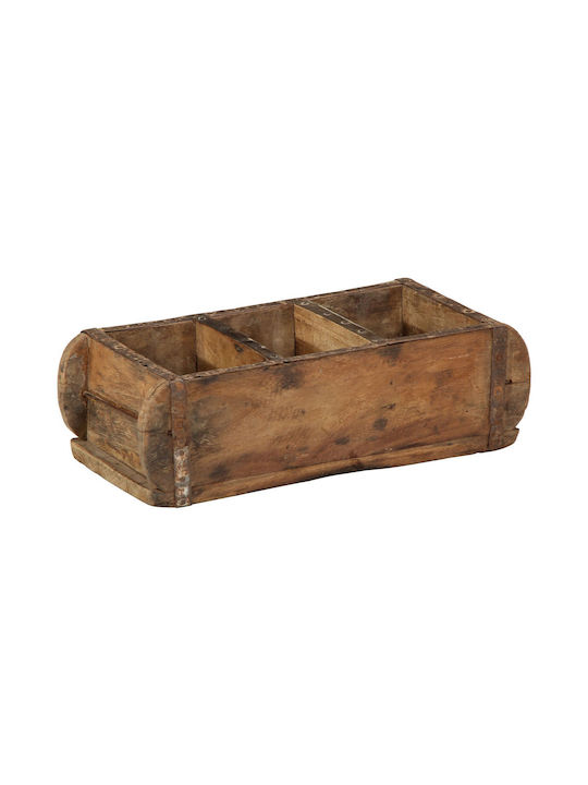 vidaXL Ξύλινο Κουτί Αποθήκευσης Καφέ 30x14x9cm 4τμχ