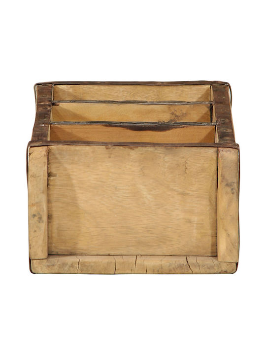 vidaXL Ξύλινο Κουτί Αποθήκευσης Καφέ 30x14x9cm 4τμχ