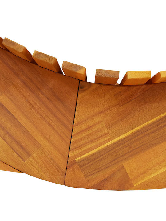 Ξαπλώστρα Ξύλινη Καφέ 2τμχ 60x153x76εκ.