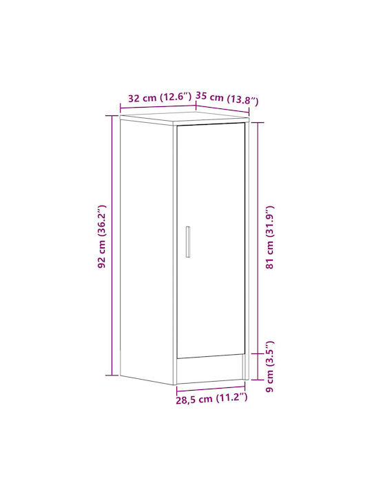 Lemnoasă Suport pentru pantofi L32xW35xH92cm