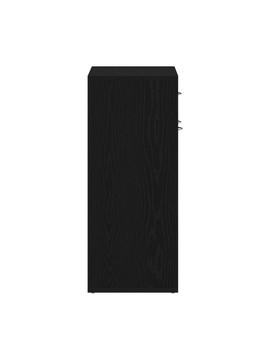 Wooden Shoe Organizer Black 60x35x84cm