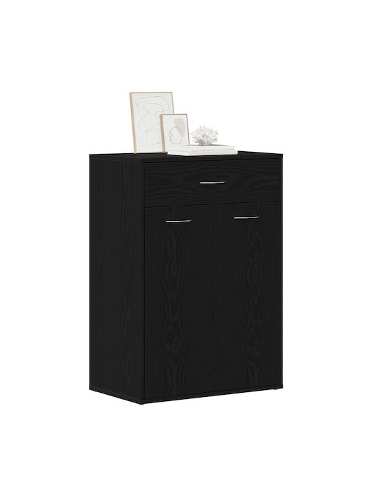 Wooden Shoe Organizer Black 60x35x84cm