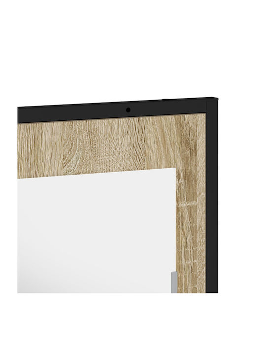 vidaXL Rectangular Bathroom Mirror with Shelf 50x12cm Brown