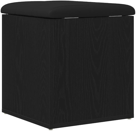 Табуретка Дневна стая с Място за Съхранение Дърво Black Oak 40x40x45бр