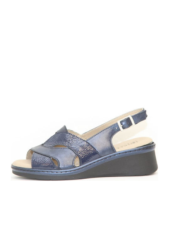 Anatomische Damenplattformen Blau