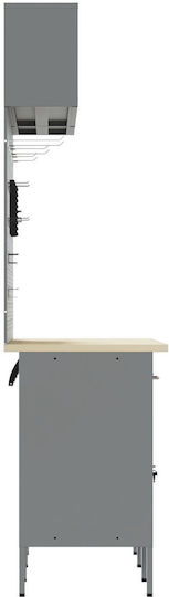 vidaXL Bancă Rezistență 150kg 55x200x150cm 8buc 3321432