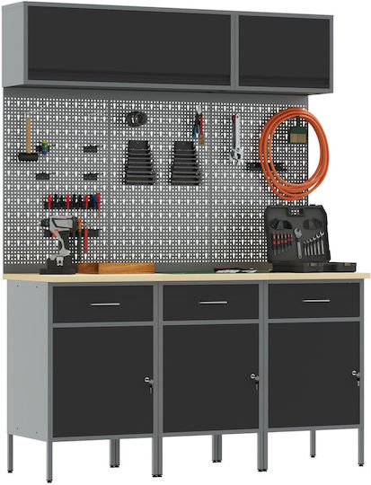 vidaXL Bancă Rezistență 150kg 55x200x150cm 8buc 3321432