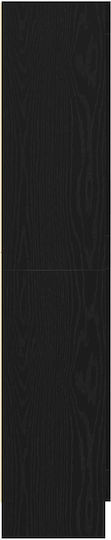 vidaXL Wohnzimmer Vitrine aus Spanplatte mit Verglasung Schwarze Eiche 82.5x30.5x150cm