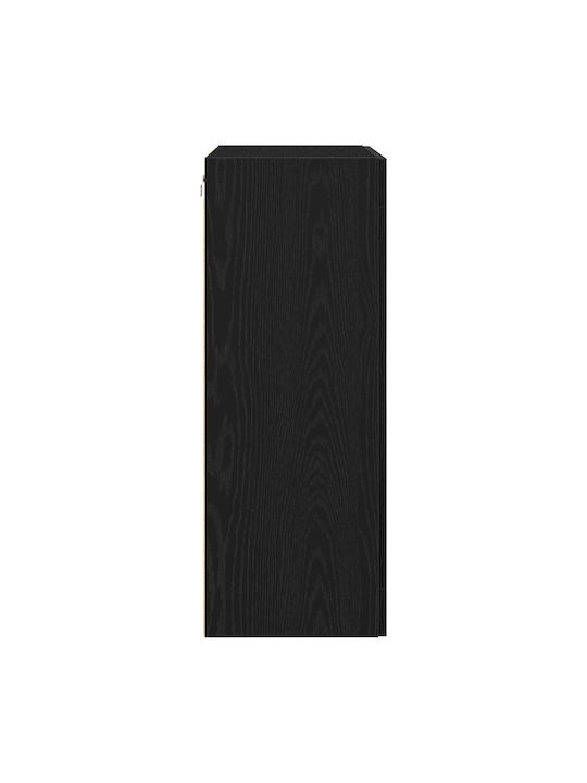 Висулка Витрина за хол от ПДЧ със Стъкло Black Oak 69.5x34x90см