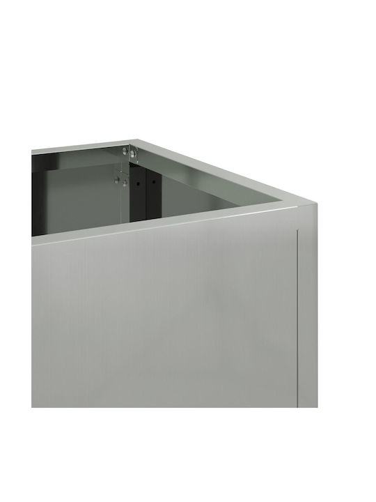 vidaXL Topf Metallisch 60x26x45cm.