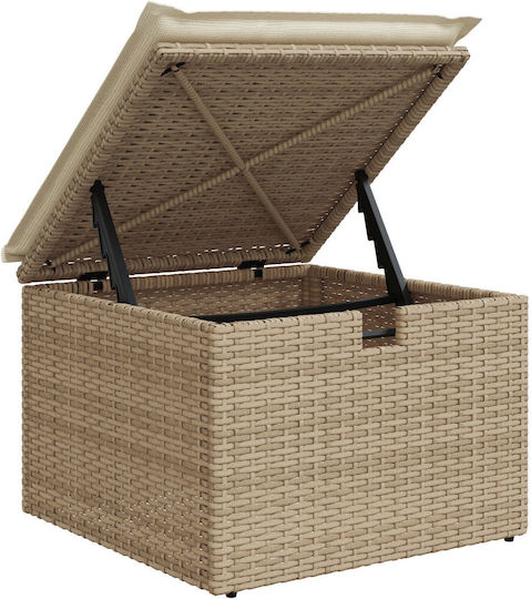 Garten- und Outdoor-Möbelsets 7 Stück Beiges mit Kissen