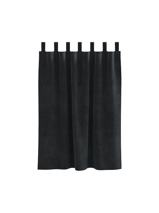 vidaXL vidaXL Window Curtains Set with Tab Top Black 140x140cm
