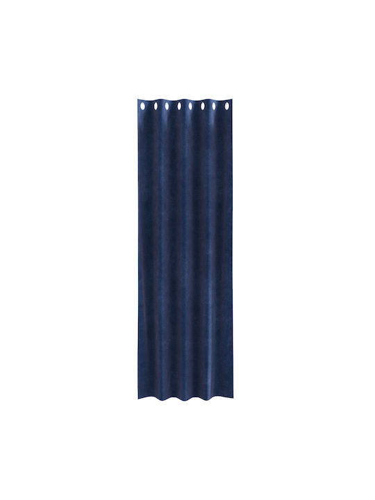 vidaXL vidaXL Set Vorhänge Verdunkelung Fenster mit Grommet Blau 140x245cm