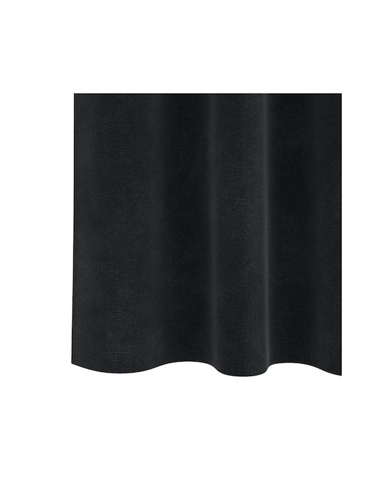 vidaXL Set Perdele Fereastra Cu Coafură Negre 140x175cm