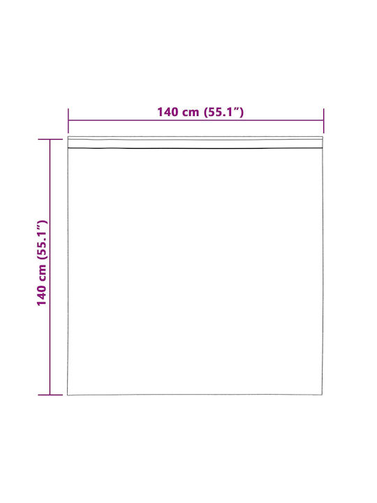 vidaXL vidaXL Set of Window Curtains with Pencil Pleat Black 140x140cm