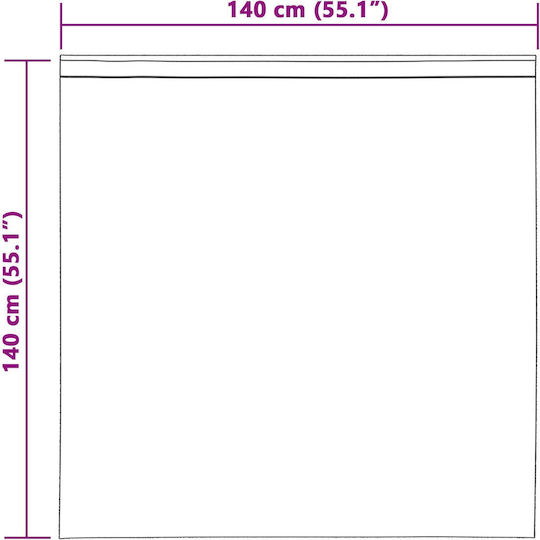 vidaXL Set Vorhänge Fenster mit Bleistiftfalten Schwarz 140x140cm