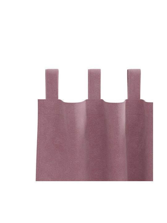 vidaXL Pink Window Curtains Set with Tab Top 140x260cm