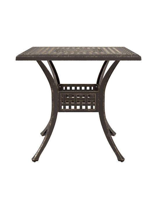 Dining Room Set for Small Outdoor Spaces 3 Pieces Bronze