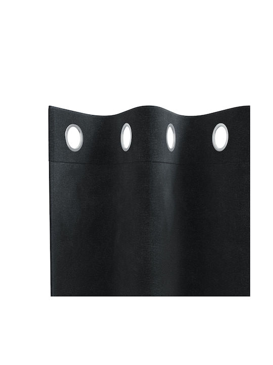 vidaXL vidaXL Vorhänge Verdunkelung Fenster mit Grommets Schwarz 140x175cm