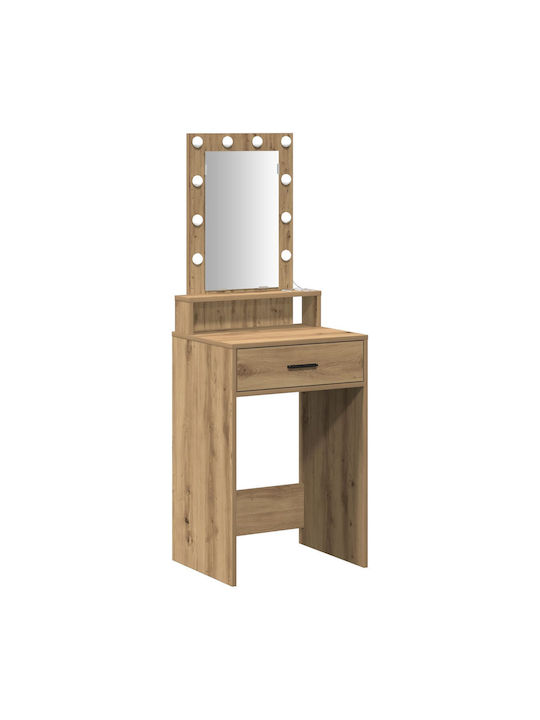 Тоалетна за грим Дървена Artisan Oak с Огледало 50x41x140бр
