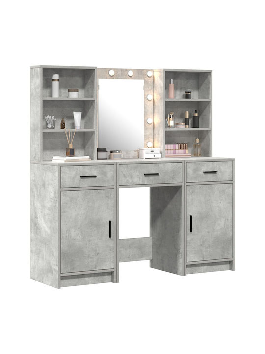 Schminktisch Hölzern Grey mit Spiegel 50x41x135cm