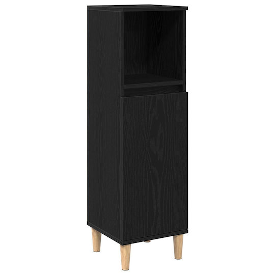 vidaXL Στήλη Μπάνιου Δαπέδου Μ30xΒ30xΥ100cm Δρυς