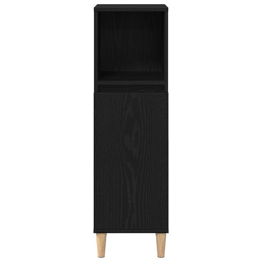 vidaXL Στήλη Μπάνιου Δαπέδου Μ30xΒ30xΥ100cm Δρυς