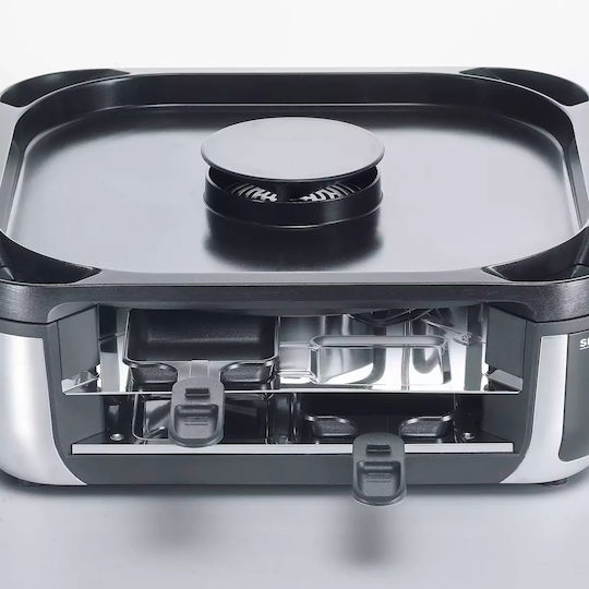 Severin Tabletop Electric Grill Raclette Smooth Plate 1900W with Adjustable Thermostat