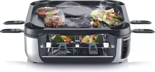 Severin Tabletop Electric Grill Raclette Smooth Plate 1900W with Adjustable Thermostat
