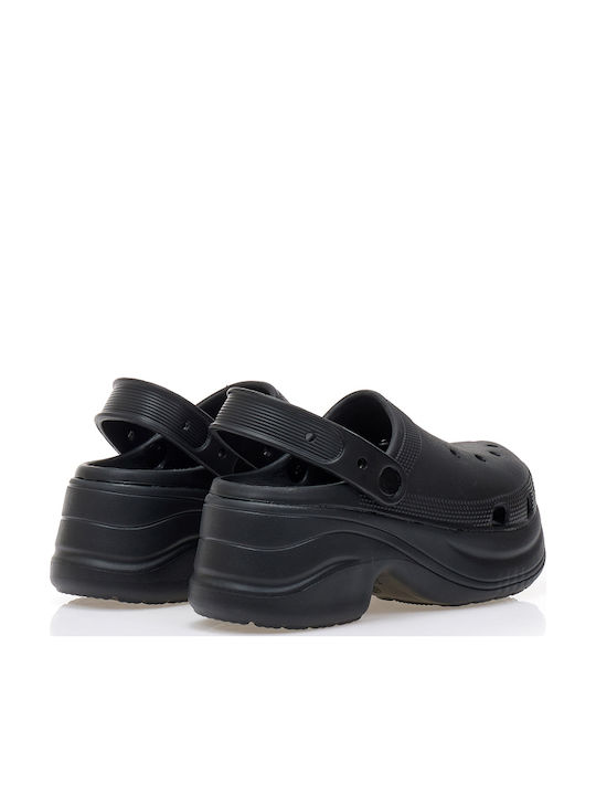 Tsoukalas Damen Clogs Schwarz