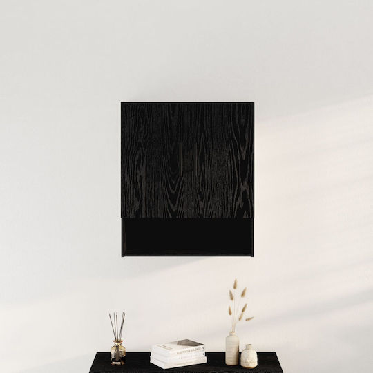 Dulap Suspendat pentru Sufragerie din Lemn Negru Stejar 60x31x70cm