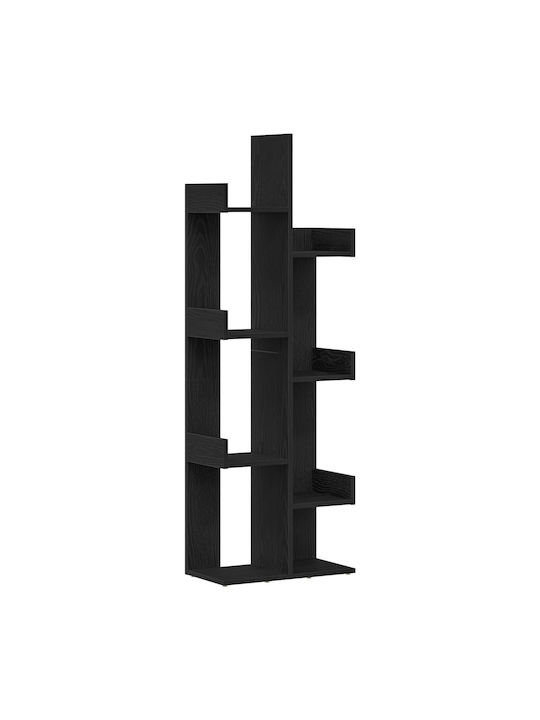 Bookcase Black Oak 48x25.5x140cm