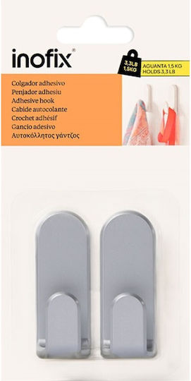 Inofix Bathroom Hook Single Wall-Mounted with Sticker