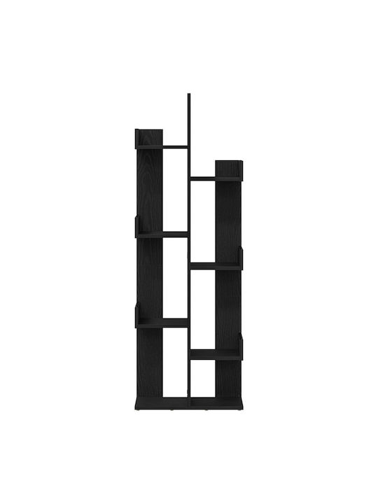 Bookcase Black Oak 48x25.5x140cm