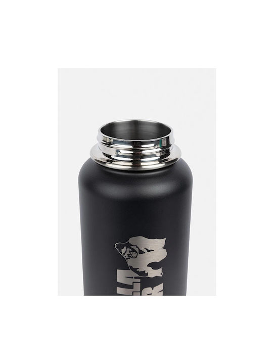 Wasserflasche Rostfreier Stahl 1000ml Schwarz