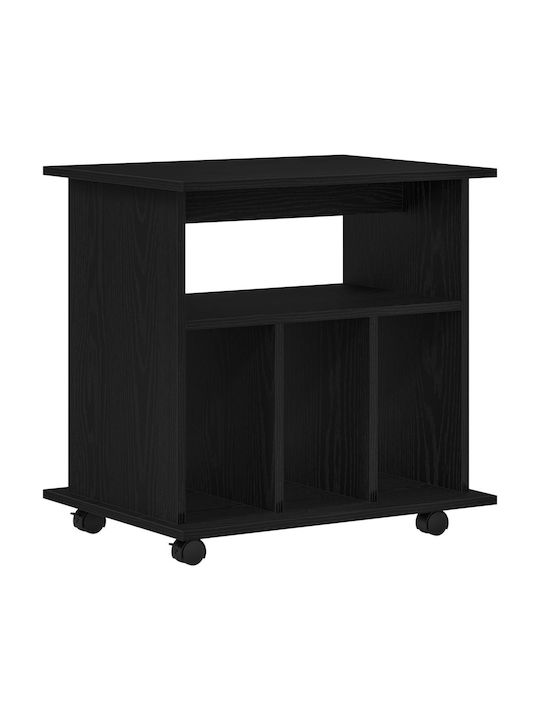 Cabinet de Birou cu roți Black Oak 60x45x55cm