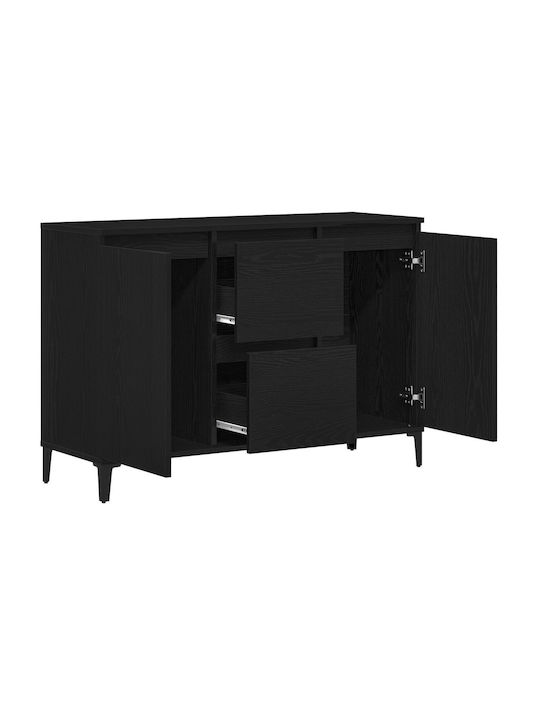 Sideboard made of Solid Wood Black Oak 104x35x70cm