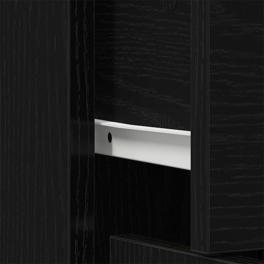 Μπουφές mit Schubladen Black Velvet-Black Metal 60x30x75cm