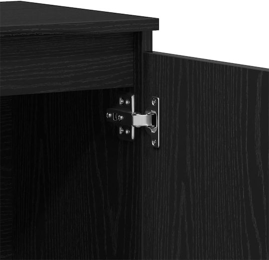 Μπουφές Black Velvet-Black Metal 101x35x60cm
